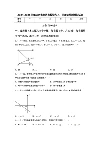 2024-2025学年陕西省商洛市数学九上开学质量检测模拟试题【含答案】