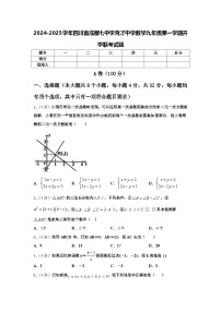 2024-2025学年四川省成都七中学育才中学数学九年级第一学期开学联考试题【含答案】