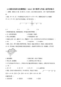 初中冀教版（2024）第二章 几何图形的初步认识2.3 线段长短的比较精品综合训练题