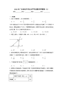 2024年广东省初中学业水平考试数学押题卷（3）