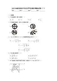 2024年湖北省初中学业水平考试数学模拟试卷（一）