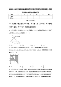 2024-2025学年四川省成都市青羊区部分学校九年级数学第一学期开学学业水平测试模拟试题【含答案】