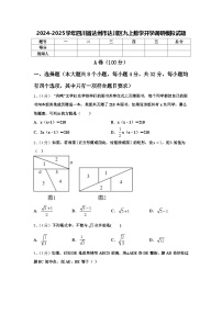 2024-2025学年四川省达州市达川区九上数学开学调研模拟试题【含答案】