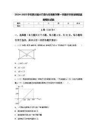 2024-2025学年四川省大竹县九年级数学第一学期开学质量跟踪监视模拟试题【含答案】