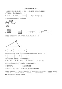 2023-2024学年陕西省西安市碑林区九年级（上）第二次月考数学试卷