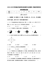 2024-2025学年重庆市渝中区名校数学九年级第一学期开学教学质量检测模拟试题【含答案】