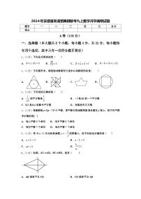 2024年安徽省芜湖繁昌县联考九上数学开学调研试题【含答案】