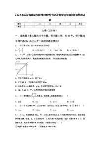 2024年安徽省宣城市宣州区狸桥中学九上数学开学教学质量检测试题【含答案】