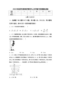 2024年北京市清华附中数学九上开学复习检测模拟试题【含答案】