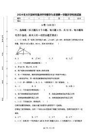 2024年大兴安岭市重点中学数学九年级第一学期开学检测试题【含答案】