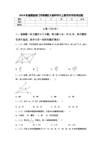 2024年福建省厦门市思明区大同中学九上数学开学统考试题【含答案】