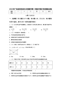 2024年广东省宝塔实验九年级数学第一学期开学复习检测模拟试题【含答案】