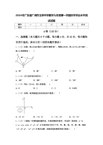 2024年广东省广州市玉岩中学数学九年级第一学期开学学业水平测试试题【含答案】