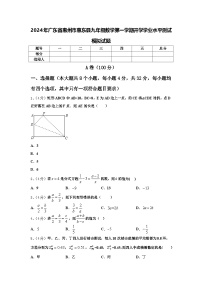 2024年广东省惠州市惠东县九年级数学第一学期开学学业水平测试模拟试题【含答案】