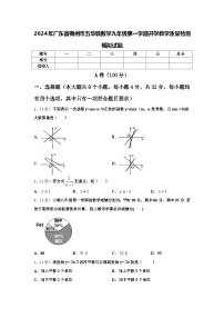 2024年广东省梅州市五华县数学九年级第一学期开学教学质量检测模拟试题【含答案】