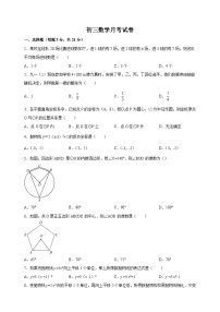 江苏省徐州市铜山区郭集中学2023-2024学年九年级上学期10月月考数学试卷（含答案解析）