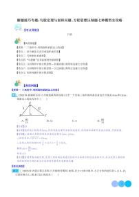 解题技巧专题：勾股定理与面积问题、方程思想压轴题七种模型全攻略学案-中考数学专题