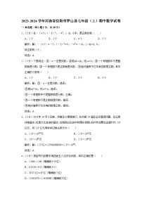 河南省信阳市罗山县2023-2024学年七年级上学期期中质量监测数学试卷(含解析)