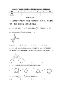 2024年广西贵港市覃塘区九上数学开学达标检测模拟试题【含答案】