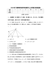 2024年广西柳州市城中学区数学九上开学复习检测试题【含答案】