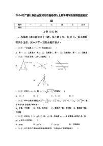 2024年广西壮族自治区河池市南丹县九上数学开学质量跟踪监视试题【含答案】