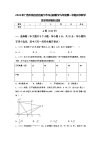 2024年广西壮族自治区南宁市马山县数学九年级第一学期开学教学质量检测模拟试题【含答案】