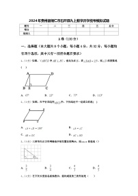 2024年贵州省铜仁市石阡县九上数学开学统考模拟试题【含答案】