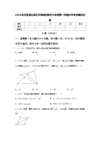 2024年河北省石家庄市藁城区数学九年级第一学期开学考试模拟试题【含答案】