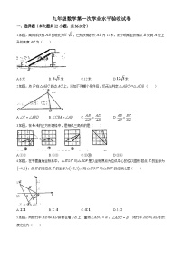 山东省聊城市茌平区第一中学附属中学2024-2025学年九年级上学期9月月考数学试题(无答案)