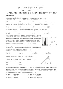 江苏省南京市第二十九中学2024-2025学年九年级上学期第一次月考数学试题