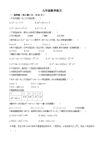 甘肃省张掖市甘州区张掖市某校2024-2025学年九年级上学期9月月考数学试卷(无答案)