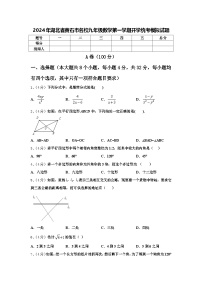 2024年湖北省黄石市名校九年级数学第一学期开学统考模拟试题【含答案】