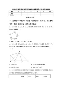 2024年湖北省武汉市洪山高级中学数学九上开学统考试题【含答案】