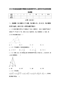 2024年湖北省宜昌市夷陵区东湖初级中学九上数学开学达标检测模拟试题【含答案】