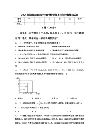 2024年湖南邵阳区六校联考数学九上开学经典模拟试题【含答案】