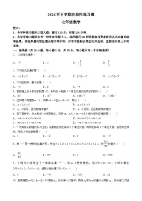 湖南省衡阳县弘扬中学2024-2025学年七年级上学期第一次月考数学试题(无答案)