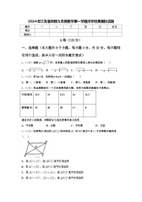 2024年江苏省沛县九年级数学第一学期开学经典模拟试题【含答案】