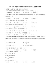 2023-2024学年广东省实验中学七年级（上）期中数学试卷