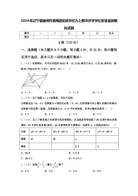 2024年辽宁省锦州市滨海期实验学校九上数学开学学业质量监测模拟试题【含答案】