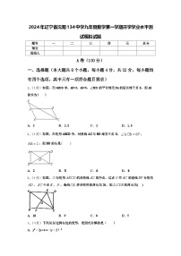 2024年辽宁省沈阳134中学九年级数学第一学期开学学业水平测试模拟试题【含答案】