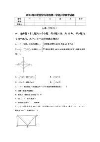 2024年林芝数学九年级第一学期开学联考试题【含答案】