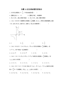 中考数学复习重难题型真题再现(全国通用)专题14反比例函数性质综合特训(原卷版+解析)