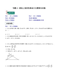 苏科版九年级数学上册压轴题攻略专题09相似三角形的基本六大模型全攻略特训(原卷版+解析)