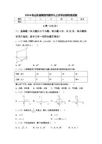 2024年山东省莱西市数学九上开学达标检测试题【含答案】