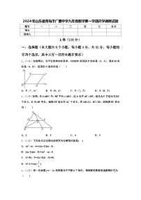 2024年山东省青岛市广雅中学九年级数学第一学期开学调研试题【含答案】