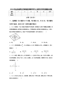 2024年山东省枣庄市薛城区舜耕中学九上数学开学检测模拟试题【含答案】