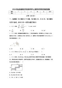 2024年山东省章丘市实验中学九上数学开学综合测试试题【含答案】