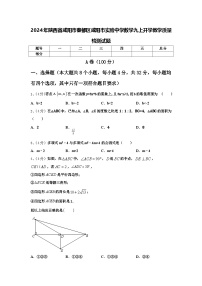 2024年陕西省咸阳市秦都区咸阳市实验中学数学九上开学教学质量检测试题【含答案】