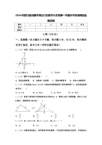 2024年四川省成都市青白江区数学九年级第一学期开学质量跟踪监视试题【含答案】