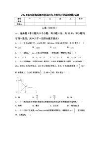 2024年四川省成都市青羊区九上数学开学监测模拟试题【含答案】